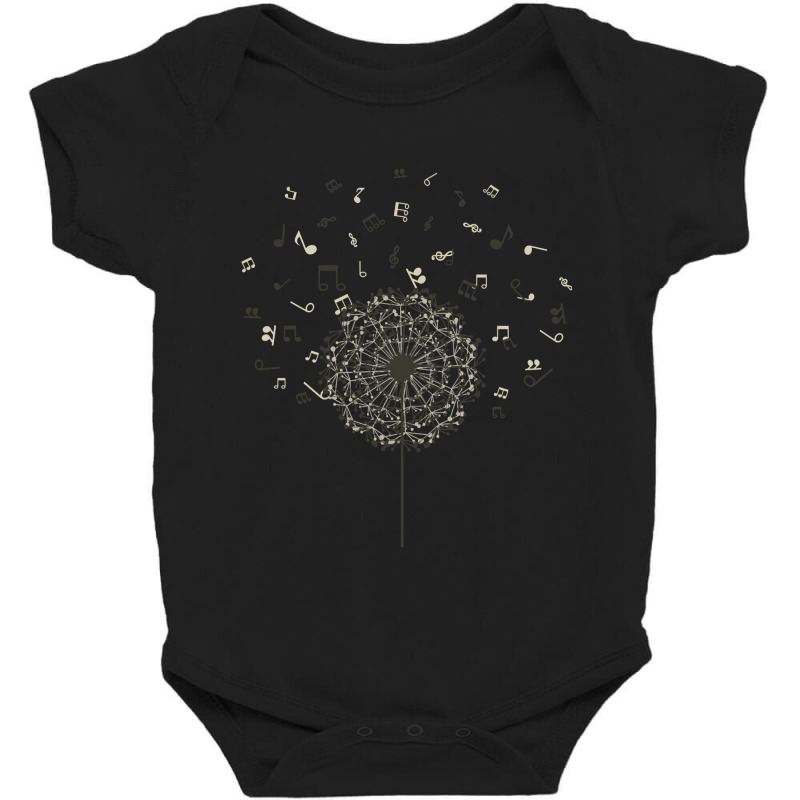 Music A Dandelion Baby Bodysuit by ardylanda | Artistshot