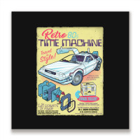 Travel In Style Car Metal Print Square | Artistshot