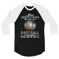 Baseball Coach The Pride Of A Baseball Grandma Baseball 3/4 Sleeve Shirt | Artistshot