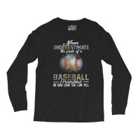 Baseball Coach The Pride Of A Baseball Grandma Baseball Long Sleeve Shirts | Artistshot