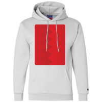 Vertical Stripes Red Zigzag Abstract Pattern Champion Hoodie | Artistshot