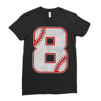 Baseball 8th Birthday Boy Natal Day T Shirt Ladies Fitted T-shirt | Artistshot