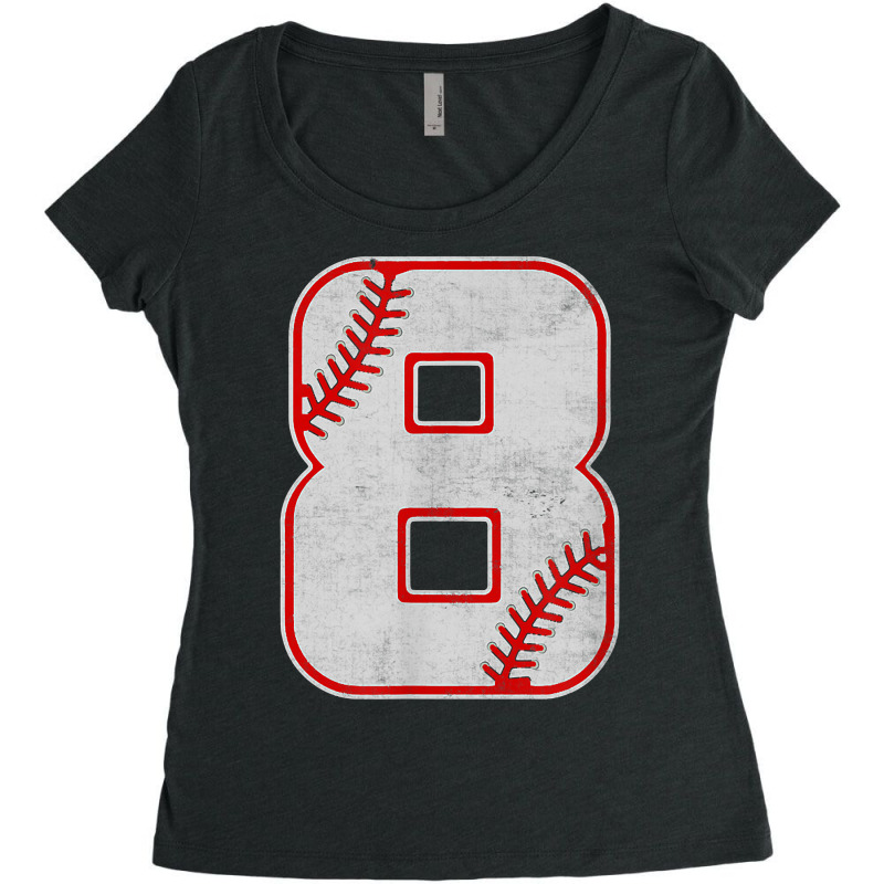 Baseball 8th Birthday Boy Natal Day T Shirt Women's Triblend Scoop T-shirt by latodorjnb | Artistshot