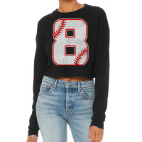 Baseball 8th Birthday Boy Natal Day T Shirt Cropped Sweater | Artistshot