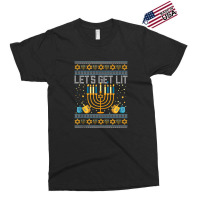 Lets Get Lit Menorah Jewish Pun Ugly Hanukkah Chanukkah Xmas Tank Top Exclusive T-shirt | Artistshot