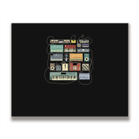 Electronic Musician Synthesizer And Drum Machine Dj 1 Metal Print Horizontal | Artistshot