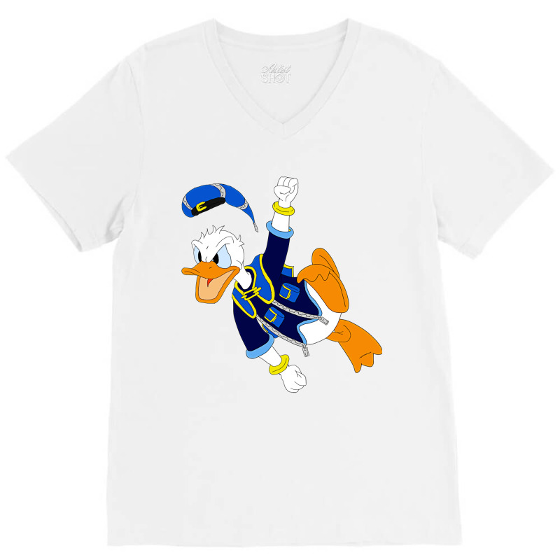 Angry Donald V-neck Tee | Artistshot