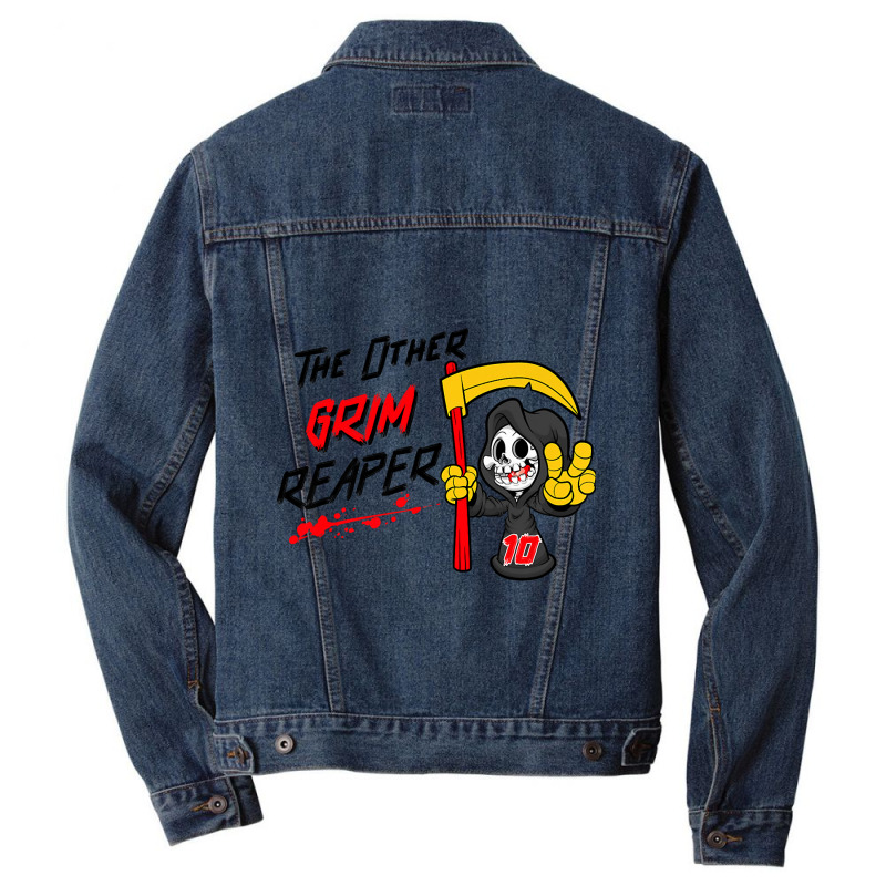 Trending When It's Grim Be The Grim Reaper - Funny Men Denim Jacket | Artistshot