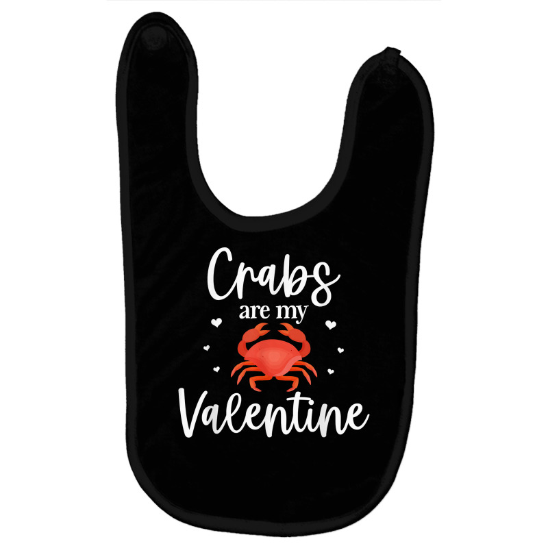 Crab Valentines Day Design For Crab Lover Cool Crustacean T Shirt Baby Bibs | Artistshot