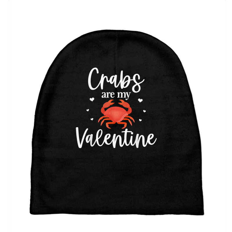 Crab Valentines Day Design For Crab Lover Cool Crustacean T Shirt Baby Beanies | Artistshot