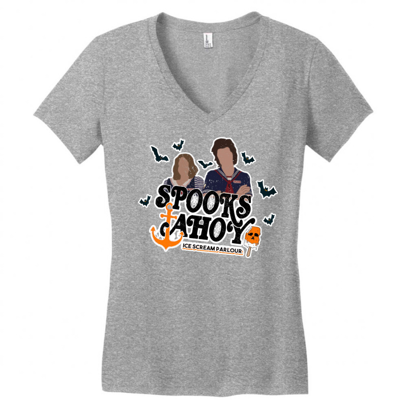 Spooks Ahoy Ice Scream Parlour Women's V-Neck T-Shirt by veikkaikeogue | Artistshot