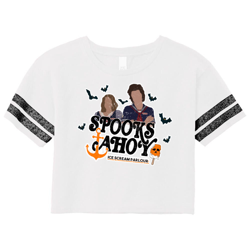 Spooks Ahoy Ice Scream Parlour Scorecard Crop Tee by veikkaikeogue | Artistshot