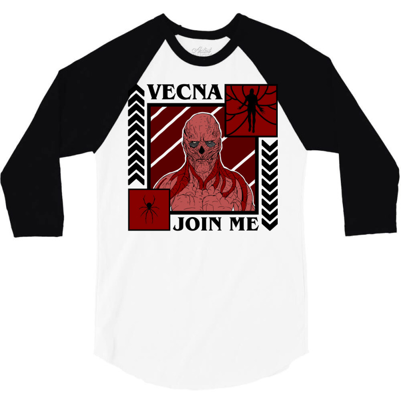 Retro Vintage Vecna 3/4 Sleeve Shirt by plakajkatiiel | Artistshot