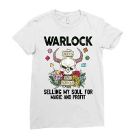 D20 Dice The Warlock Rpg Class Tabletop Roleplaying Game T Shirt Ladies Fitted T-shirt | Artistshot