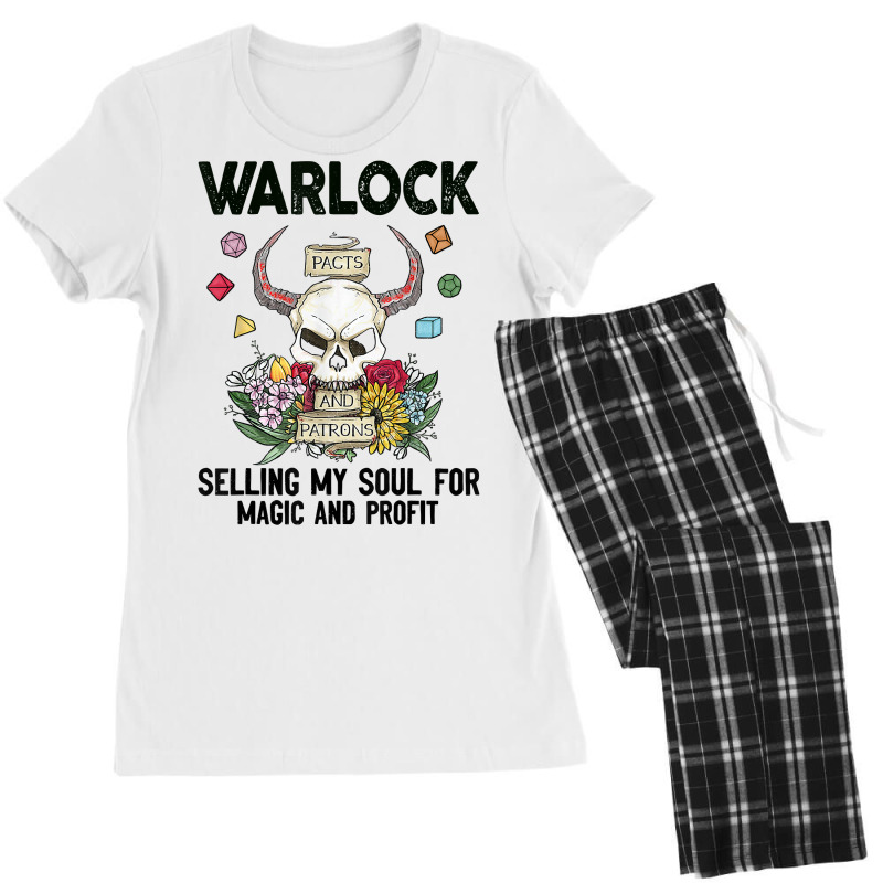 D20 Dice The Warlock Rpg Class Tabletop Roleplaying Game T Shirt Women's Pajamas Set by annalfreddr3 | Artistshot