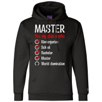 Kindergarten World Domination Master Degree T Shirt Champion Hoodie | Artistshot