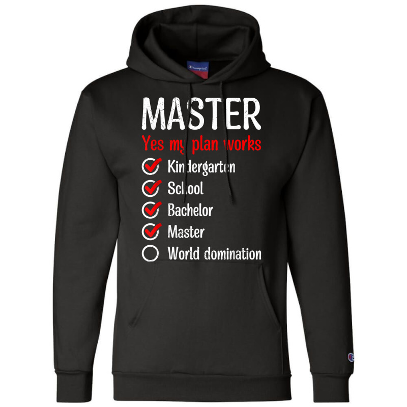 Kindergarten World Domination Master Degree T Shirt Champion Hoodie by polioukhi | Artistshot