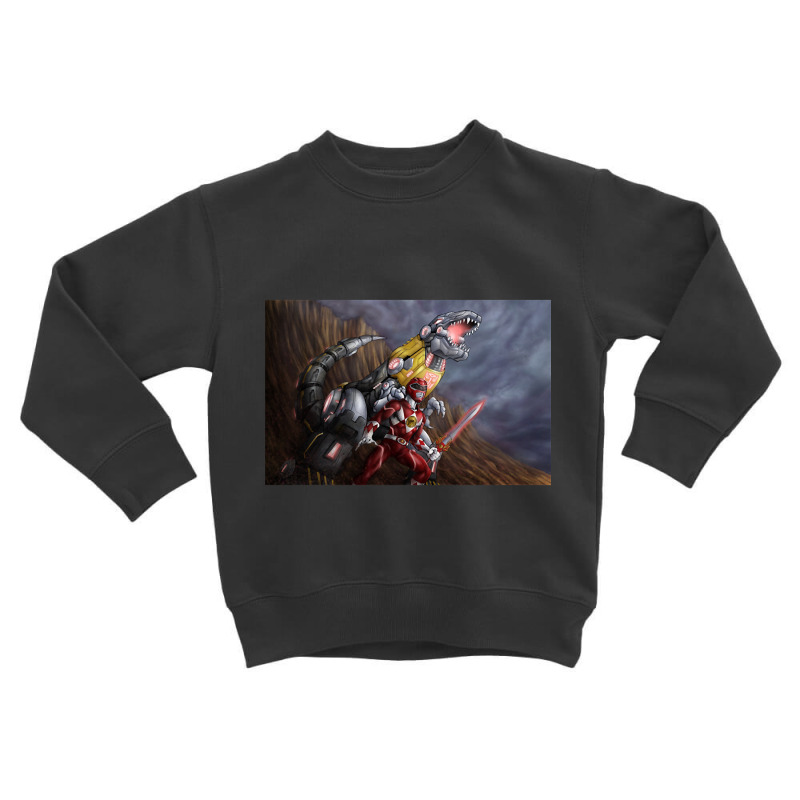 Hot Trend Red Ranger & Grimlock Toddler Sweatshirt by hongquangd | Artistshot