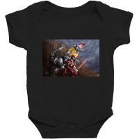 Hot Trend Red Ranger & Grimlock Baby Bodysuit | Artistshot