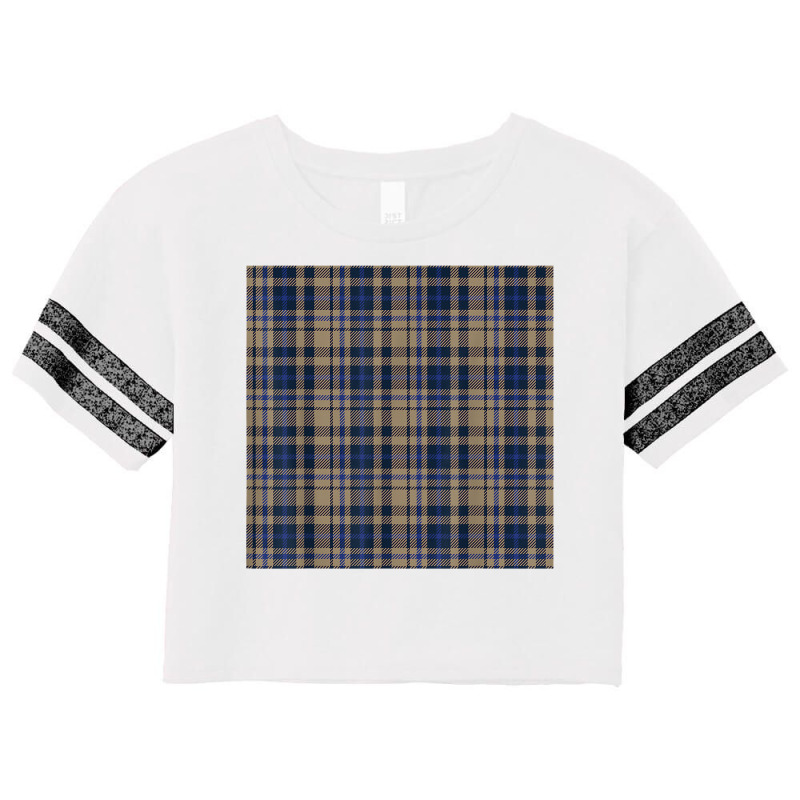 Retro Autumn Winter Plaid Tartan Pattern Tan Beige Black T Shirt Scorecard Crop Tee by benoirme | Artistshot