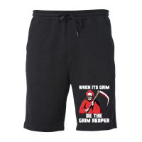 Hot Trend When Its Grim Be The Grim Reaper Kc Lovers Fleece Short | Artistshot