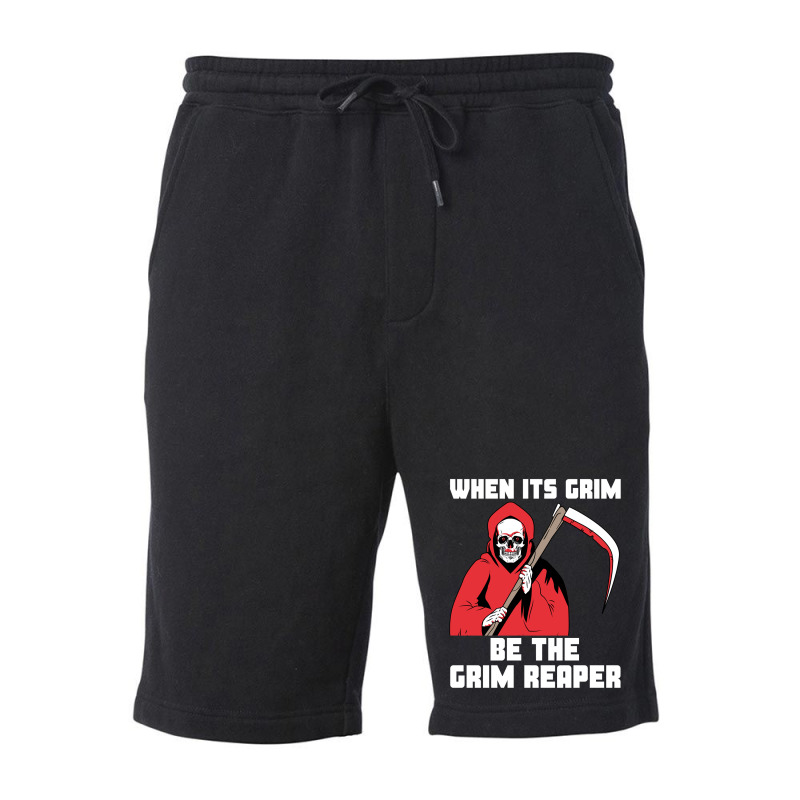 Hot Trend When Its Grim Be The Grim Reaper Kc Lovers Fleece Short | Artistshot