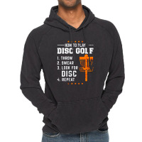 How To Play Disc Gold Funny Quotes Vintage Hoodie | Artistshot