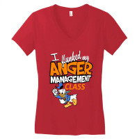 I Flunked Anger Management Donald Angry Bird Women's V-neck T-shirt | Artistshot