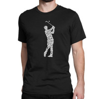 Men's Golf Player Typography Classic T-shirt | Artistshot