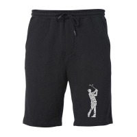 Men's Golf Player Typography Fleece Short | Artistshot