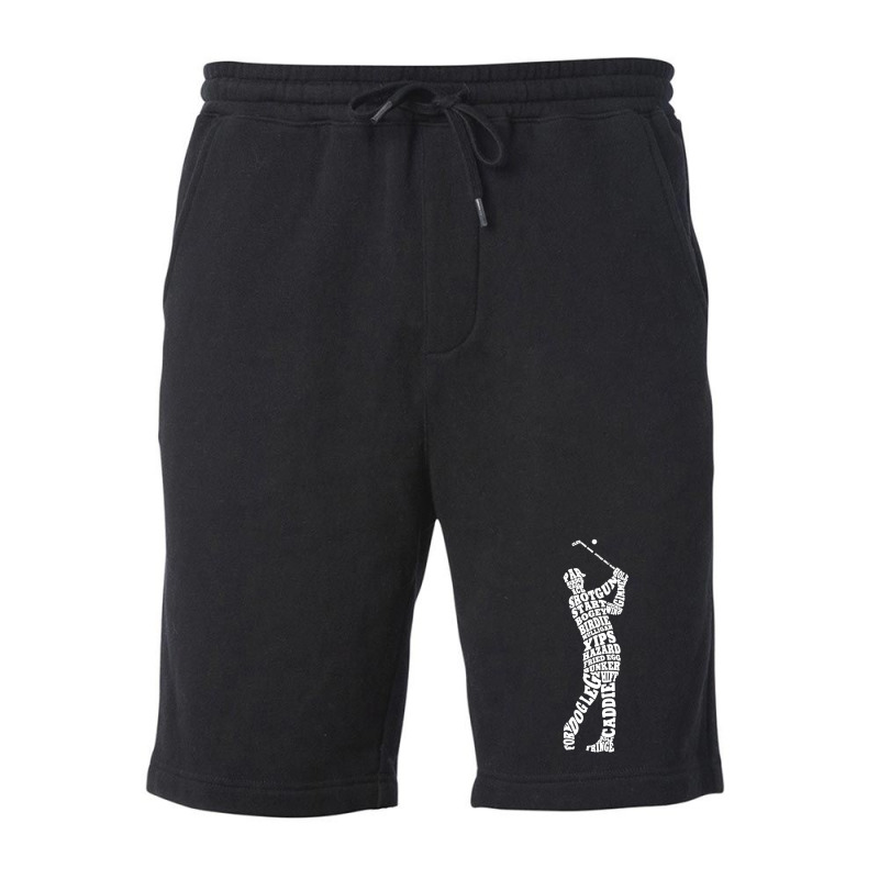 Men's Golf Player Typography Fleece Short by arthabejo99 | Artistshot