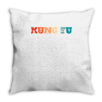 Retro Chinese Shaolin Martial Arts   Vintage Kung Fu T Shirt Throw Pillow | Artistshot