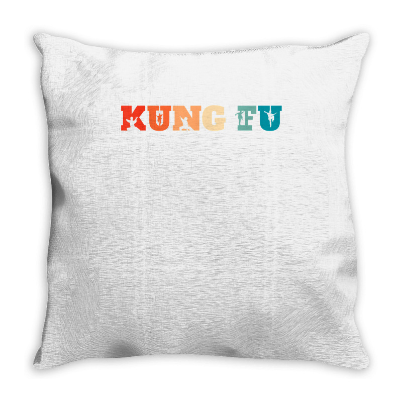 Retro Chinese Shaolin Martial Arts   Vintage Kung Fu T Shirt Throw Pillow | Artistshot