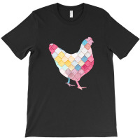 Pattern Chicken Pink T-shirt | Artistshot