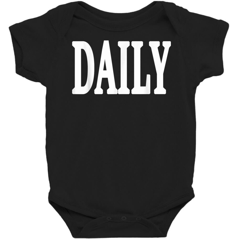 Daily Motivational And Inspiring Word On T Shirt Baby Bodysuit | Artistshot