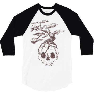 Immortal 3/4 Sleeve Shirt Designed By Sketchfunart