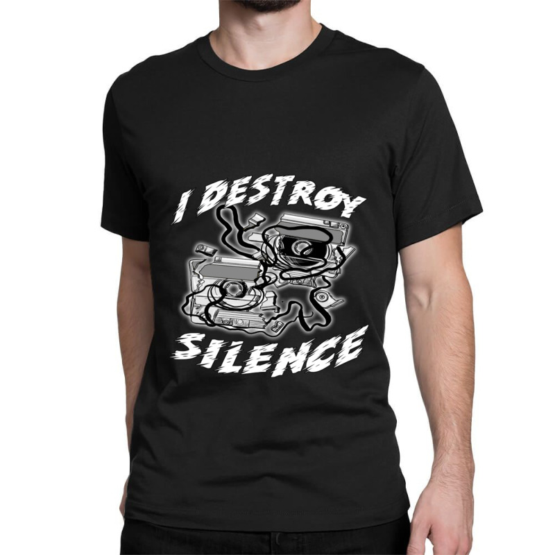 I Destroy Silence Old School 1 Classic T-shirt by nejisaamer | Artistshot