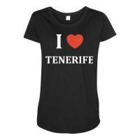 Espagne Ile I Love Tenerife T Shirt Maternity Scoop Neck T-shirt | Artistshot