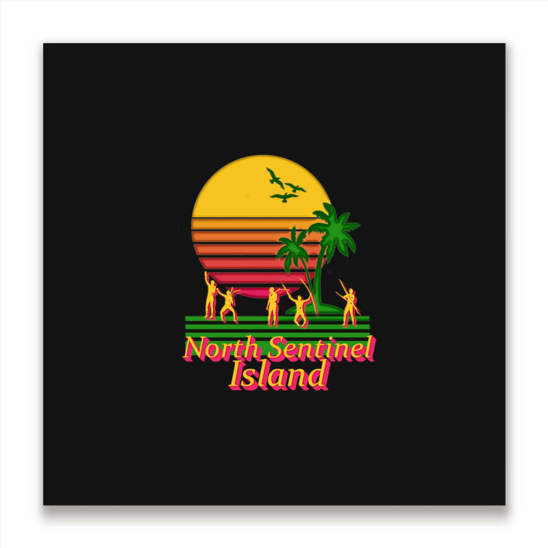 North Sentinel Island Tourism Metal Print Square | Artistshot