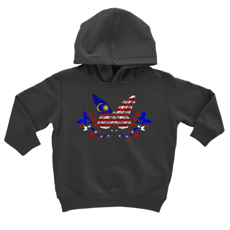 Malaysia Malaysian Malaysia Flag Butterflies T Shirt Toddler Hoodie by polioukhi | Artistshot