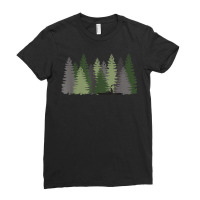 Forest Nature Trees Woods Cool Kayaking Canoe Lake River Tee T Shirt Ladies Fitted T-shirt | Artistshot