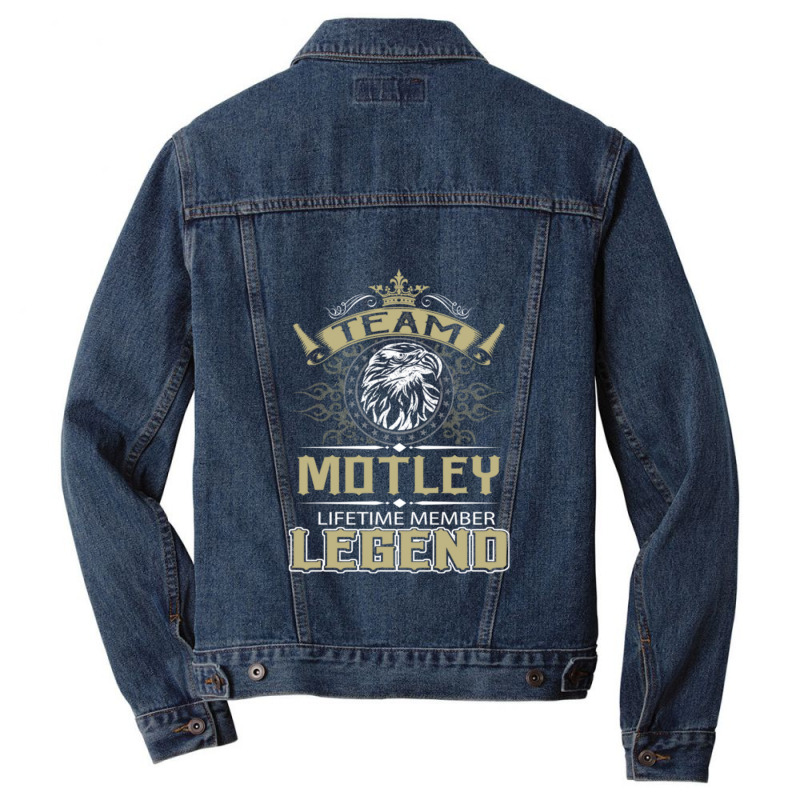 Motley Eagle Lifetime Member Legend Name 1 Men Denim Jacket by CaileighCohick | Artistshot