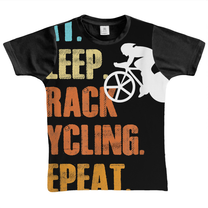 Eat Sleep Track Cycling Repeat Funny Sports Cyclist T Shirt Graphic Youth T-shirt | Artistshot