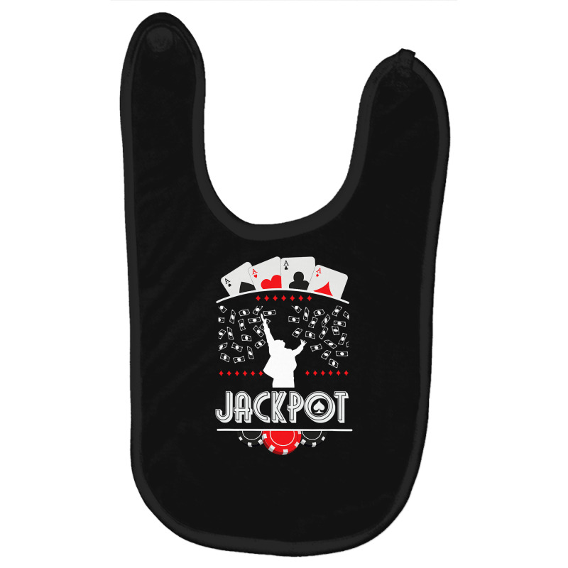 Poker Jackpot Money Rain Winners Baby Bibs | Artistshot