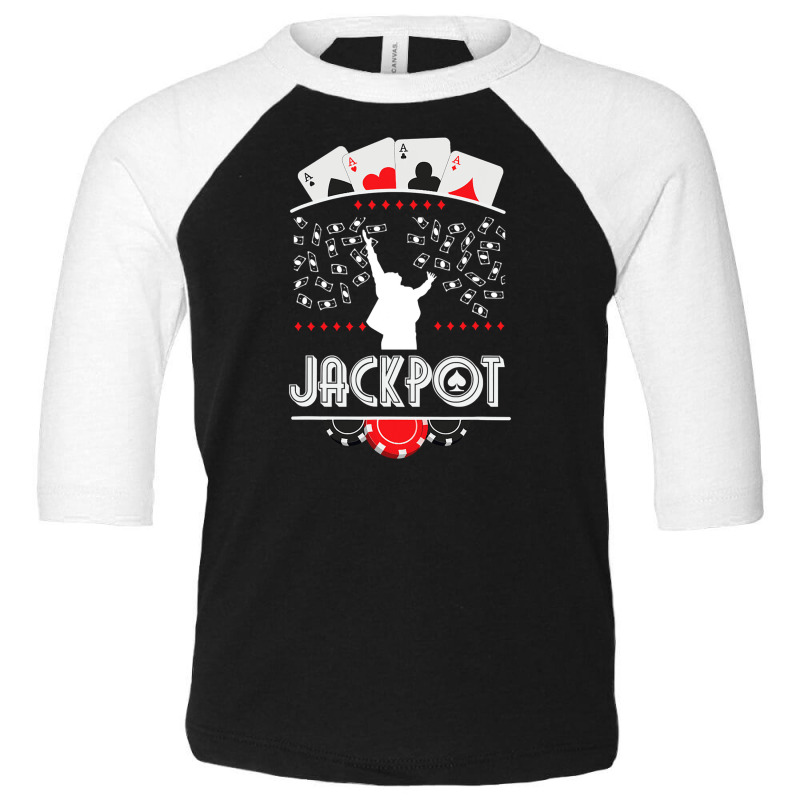 Poker Jackpot Money Rain Winners Toddler 3/4 Sleeve Tee | Artistshot