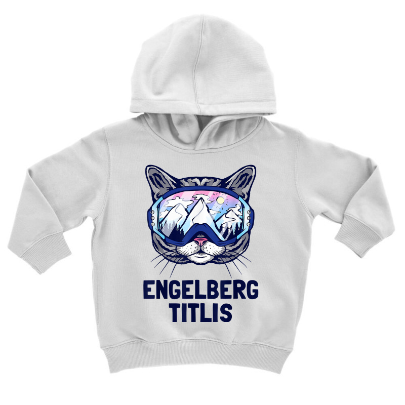 Engelberg Titlis Alpine Mountain Panorama Ski Goggles Cats T Shirt Toddler Hoodie by angellacz6cstu | Artistshot