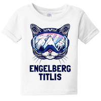 Engelberg Titlis Alpine Mountain Panorama Ski Goggles Cats T Shirt Baby Tee | Artistshot