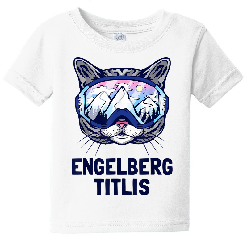 Engelberg Titlis Alpine Mountain Panorama Ski Goggles Cats T Shirt Baby Tee by angellacz6cstu | Artistshot