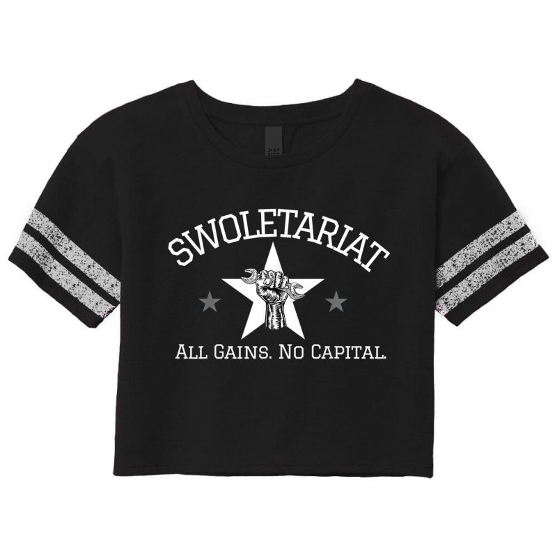 Swoletariat All Gainss No Capital Scorecard Crop Tee by DanielPatrickGrasseschi | Artistshot