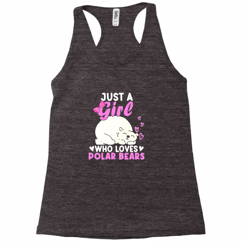 Girl Who Loves Polar Bear | North Pole | Cute Polar Bear Racerback Tank by mensenicasase | Artistshot